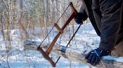 Scie Folding Wooden Bucksaw - Noyer