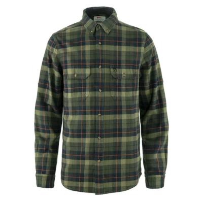 Chemise Singi Heavy Flannel Shirt - Black/Deep Forest