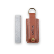 Sharpening Stone avec Etui Cuir (D-Ring)