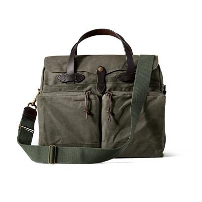 Sacoche 24 Hours Tin cloth Briefcase - Otter Green