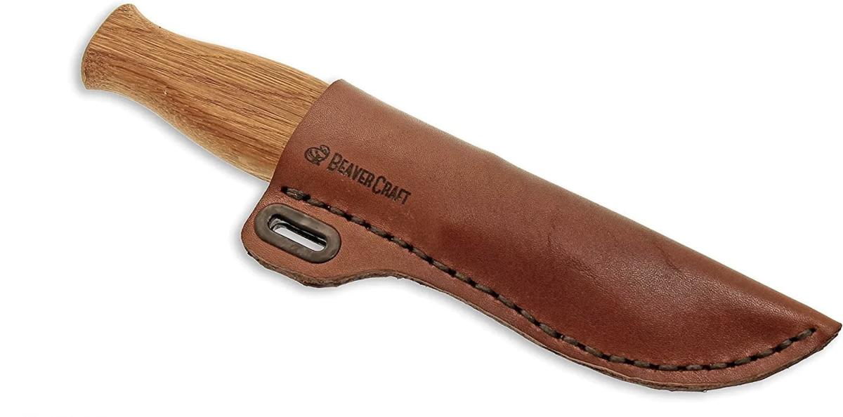 BeaverCraft Kit d'aiguisage pour couteau à cuir LS7P03 avec composé de  polissage et d'affûtage 7 x 30 cm – Aiguiseur de couteau avec composé de  cuir à aiguiser – Kit d'affûtage pour