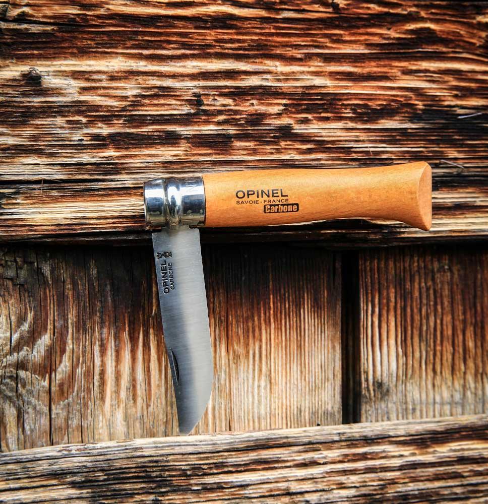 Couteau Opinel N°07 Carbone - Pyrene Bushcraft