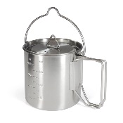 Stainless Steel Camping Pot 1,0 L
