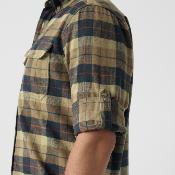 Chemise Singi Heavy Flannel Shirt - Autumn Leaf/Dark Navy