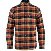 Chemise Singi Heavy Flannel Shirt - Autumn Leaf/Dark Navy