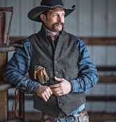 Western Vest - Charcoal