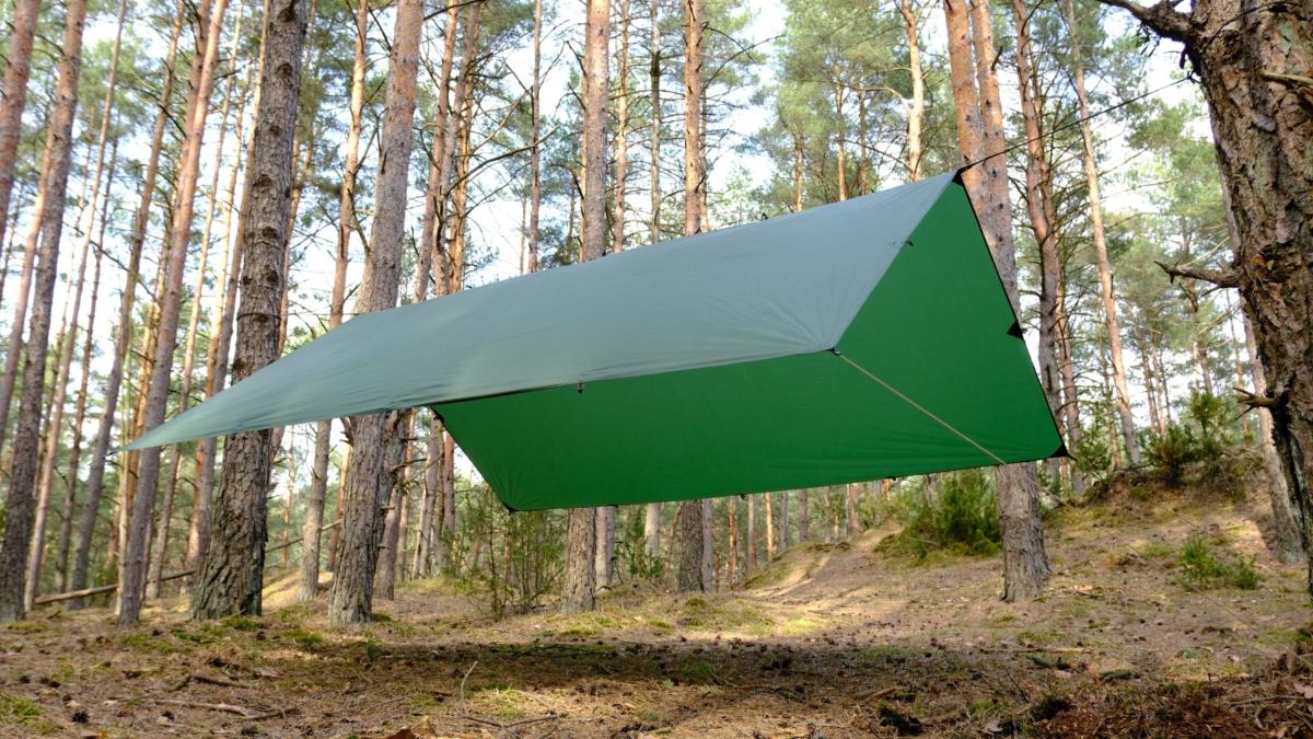 Bushmen Ultra Tarp 3x3 Deep Green - Pyrene Bushcraft