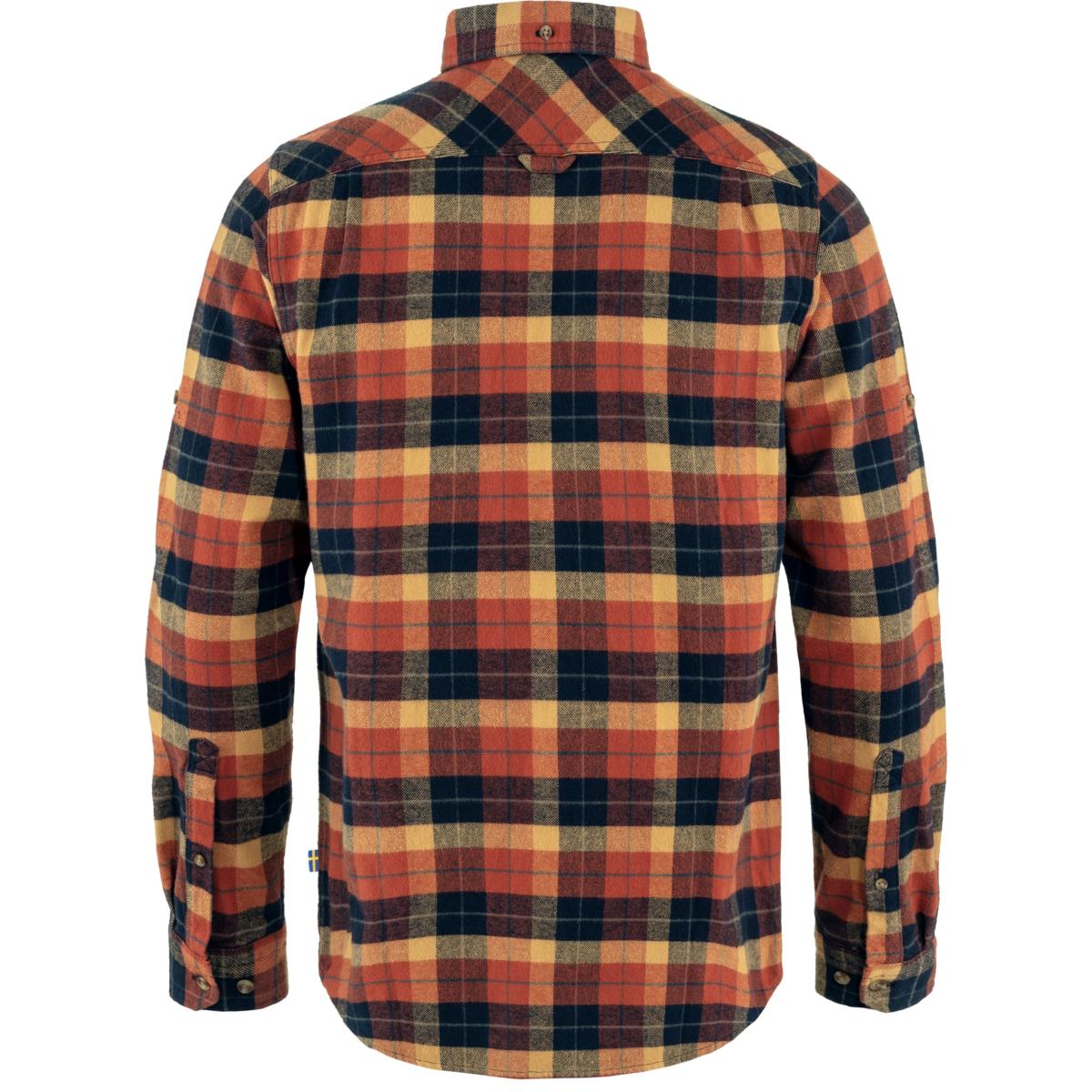 Chemise Singi Heavy Flannel Shirt - Autumn Leaf/Dark Navy