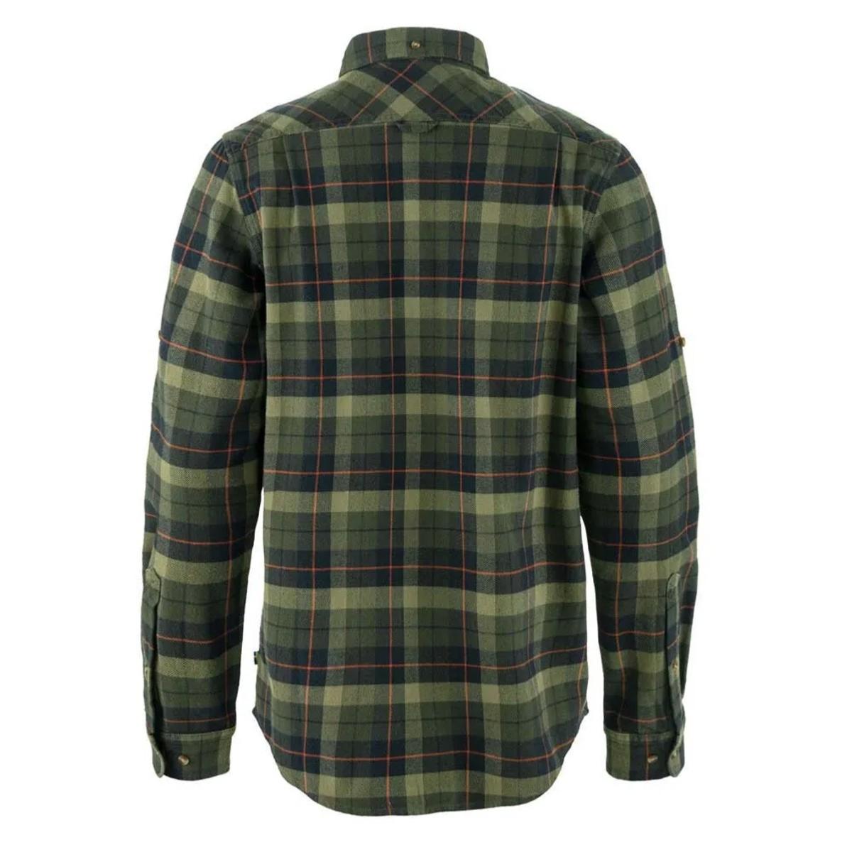 Chemise Singi Heavy Flannel Shirt - Black/Deep Forest