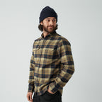 Chemise Singi Heavy Flannel Shirt - Chalk White/Dark Navy