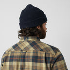 Chemise Singi Heavy Flannel Shirt - Chalk White/Dark Navy