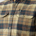 Chemise Singi Heavy Flannel Shirt - Chalk White/Dark Navy