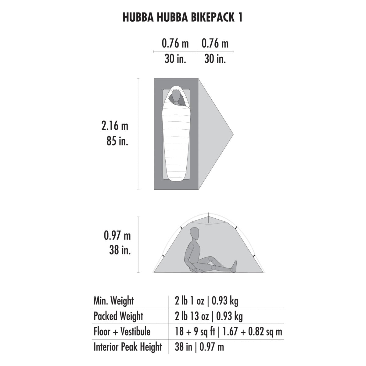 Tente Hubba Hubba Bikepack 1