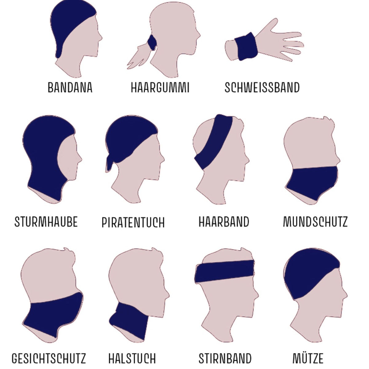 Tour de Cou Multifonctions - Camo