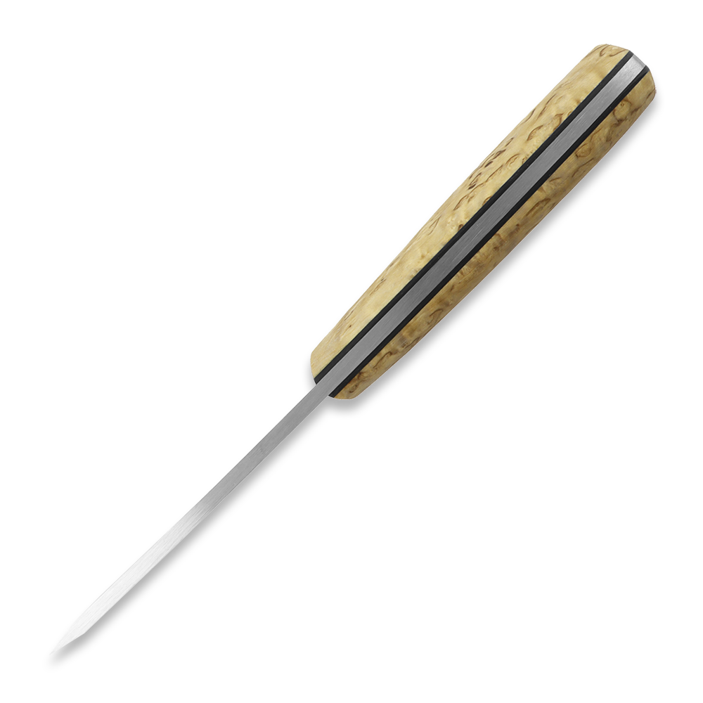 Couteau M07 Full Tang 14C28N - Curly Birch
