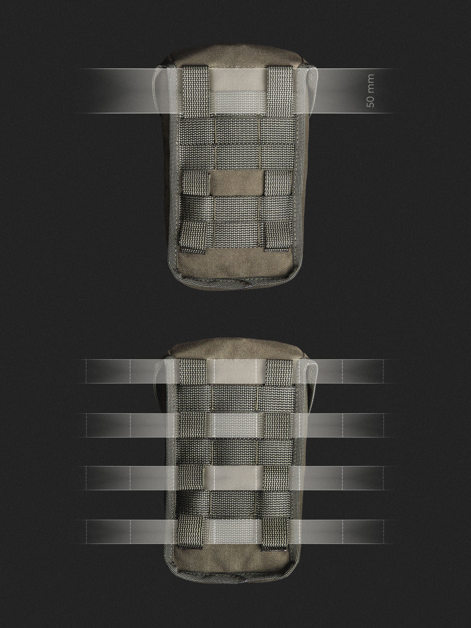 Lidded GP Pouch 3x4 - Vert