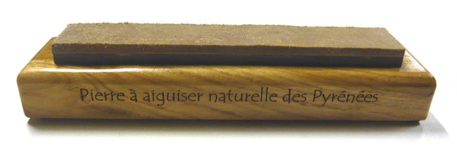 Pierre Lisse + Cuir 200 x 35 x 15 avec Socle